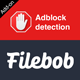 Adblock Detection Add-on For Filebob