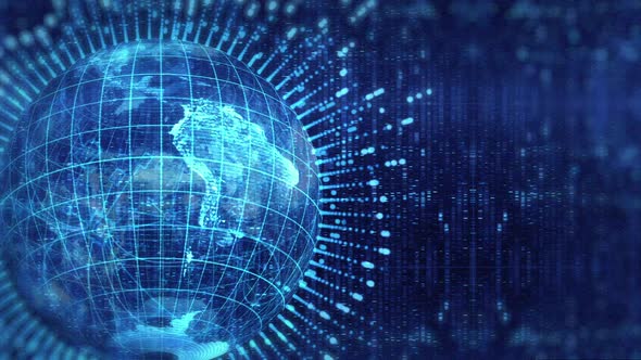 Holographic Earth Background alt