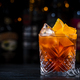 Espresso Negroni cocktail drink with dry gin, red vermouth and bitter, espresso,  liqueur, orange  - PhotoDune Item for Sale