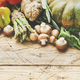 Autumn seasonal food, vegetarian cooking. Organic vegetables, - PhotoDune Item for Sale