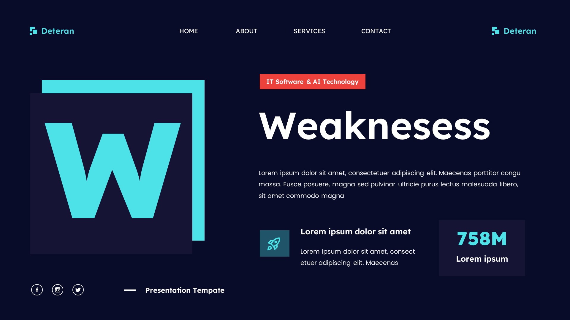 Deteran - IT Software & Technology Powerpoint Template, Presentation ...