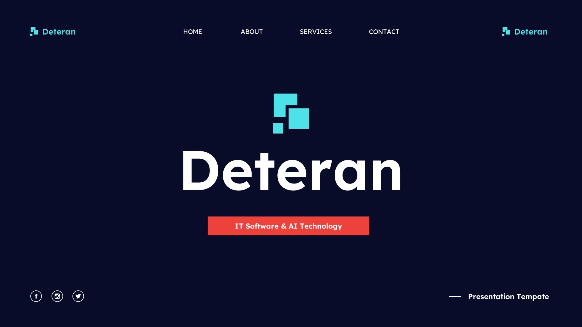 Deteran - IT Software & Technology Powerpoint Template, Presentation ...