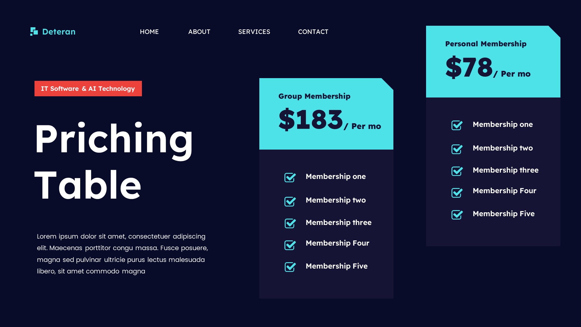 Deteran - IT Software & Technology Powerpoint Template, Presentation ...