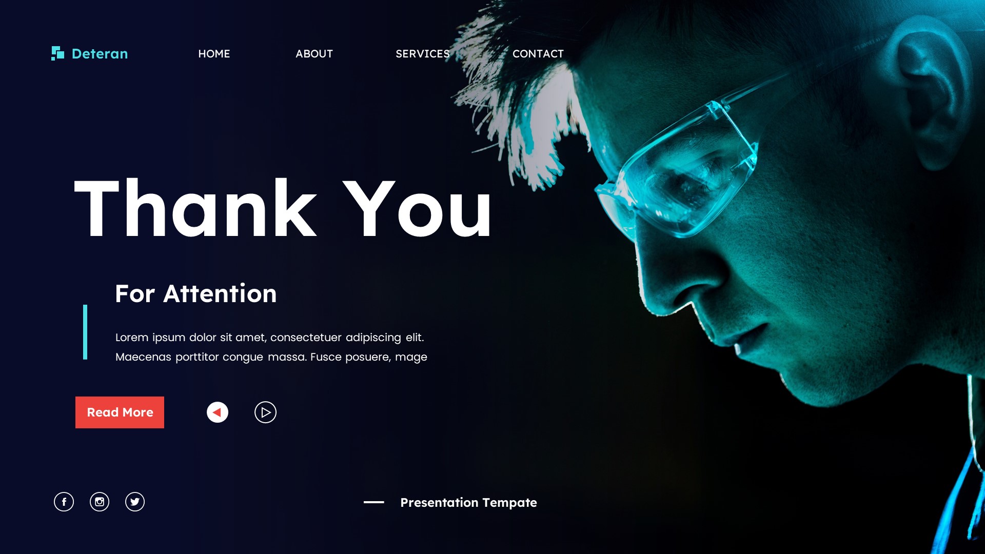 Deteran - IT Software & Technology Powerpoint Template, Presentation ...