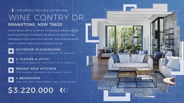 Real Estate Construction 2 Video Displays template preview