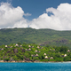 View of Seychelles coastline with houses in the forest - PhotoDune Item for Sale