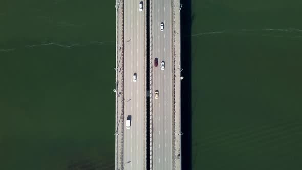 a Large Automobile Bridge Over the River