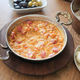 Turkish Menemen omelet in a frying pan. . - PhotoDune Item for Sale