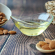 almond oils and fresh nuts on table  - PhotoDune Item for Sale