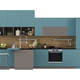 Modern blue kitchen isolated on white background - PhotoDune Item for Sale