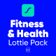 Fitness And Health Lottie Pack - VideoHive Item for Sale