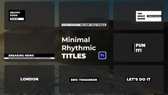 Minimal Rhythmic Titles | MOGRT