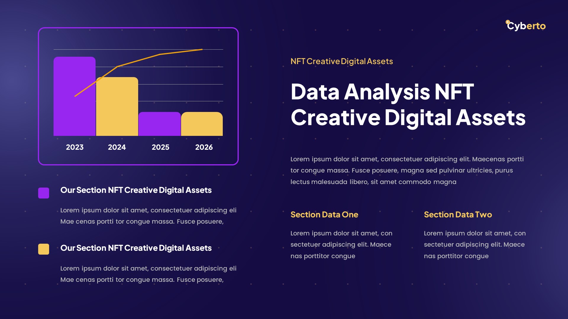 Cyberto - NFT Creative Digital Assets Powerpoint Template, Presentation ...