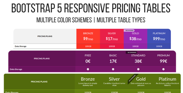 20230925 1.0 bootstrap5 pricing plan tables