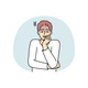 Anxious Man Feeling Scared