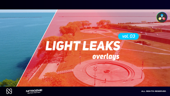 Light Leaks Overlays Vol. 03 for DaVinci Resolve