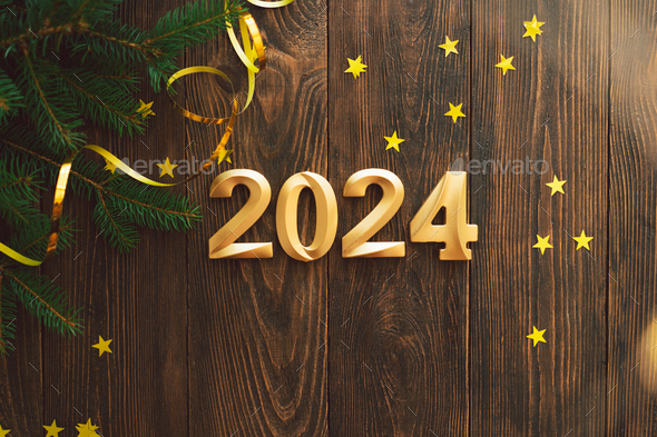 Happy New Years 2024 Christmas Tree And Christmas Decorations Stock   DSC07942.JPG