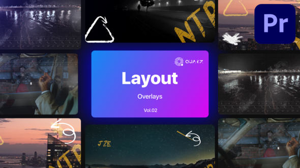 Overlay Layouts for Premiere Pro Vol. 02