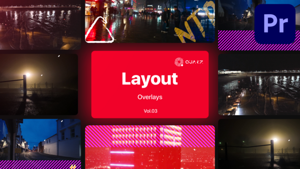 Overlay Layouts for Premiere Pro Vol. 03
