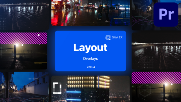 Overlay Layouts for Premiere Pro Vol. 04