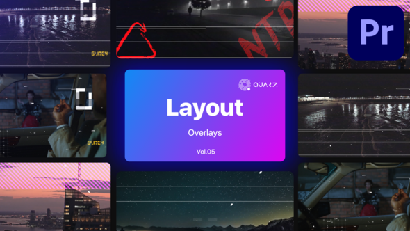 Overlay Layouts for Premiere Pro Vol. 05