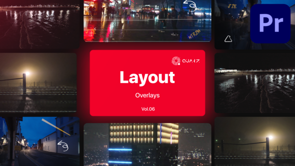 Overlay Layouts for Premiere Pro Vol. 06