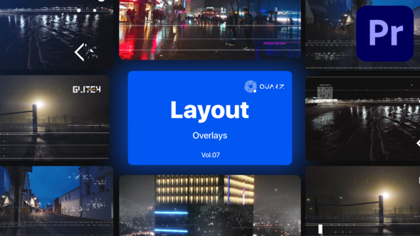 Overlay Layouts for Premiere Pro Vol. 07