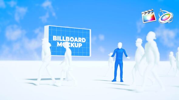 Billboard With People Mockup Opener