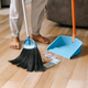 Man Sweeping Money with Broom - PhotoDune Item for Sale
