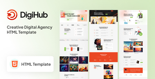 DigiHub - Digital Agency HTML Template
