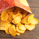 Potato chips, delicious BBQ seasoning spicy for crips, thin slice deep fried snack fast food   - PhotoDune Item for Sale