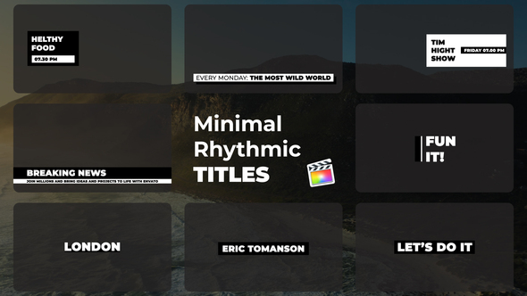 Minimal Rhythmic Titles | Final Cut Pro
