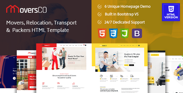MoversCO - Movers & Packers HTML Template