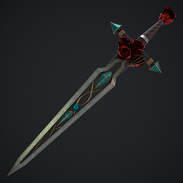 Fantasy Sword 21 3D Model