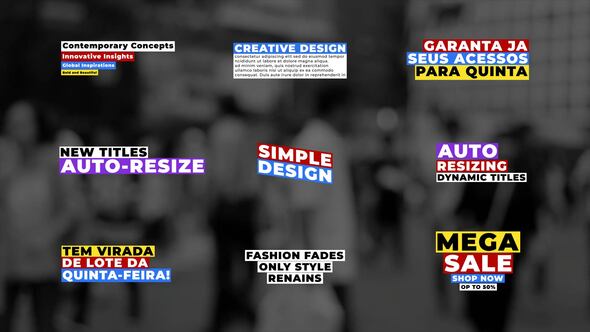 Titles Auto-Resize | AE Titles template preview