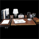 Writing Desk and Decor 3D model