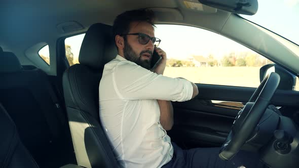 Car Seat Belt.Driver Fastening Seatbelt In Car.Man Fastening Car Safety Seat Belt. alt