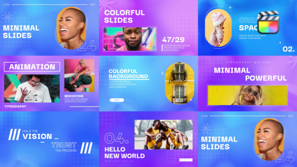 Colorful Animation Typography \ FCPX