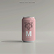 Medium Size Soda or Beer Can and Bottle Mockup