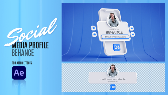 Social Media Profile - Behance Elements template preview