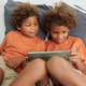 Kids Playing Game on Tablet - PhotoDune Item for Sale