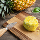 Goat cheese with pineapple and a cheese knife - PhotoDune Item for Sale