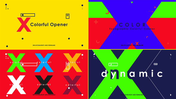 Colorful Typographic Intro