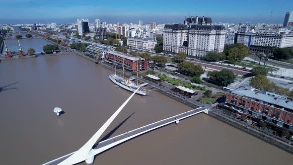 Buenos Aires Argentina. Downtown landscape of tourism landmark city. alt