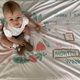Top shot of eight months old baby girl sitting on a floor - PhotoDune Item for Sale