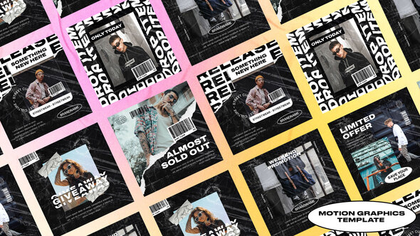 Dropnot Streetwear Typography Posts | Mogrt