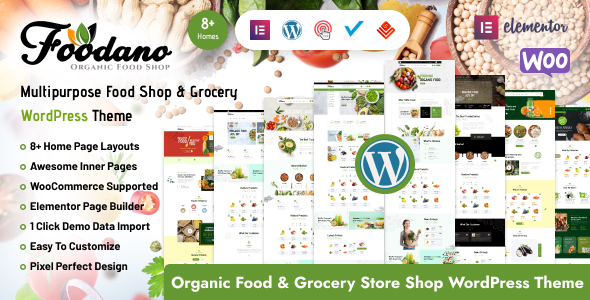Foodano - Natural Food Shop & Grocery WordPress Theme