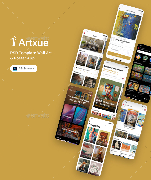 Artxue - PSD Template Wall Art & Poster App