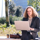 modern businessman working outdoors with a laptop - PhotoDune Item for Sale