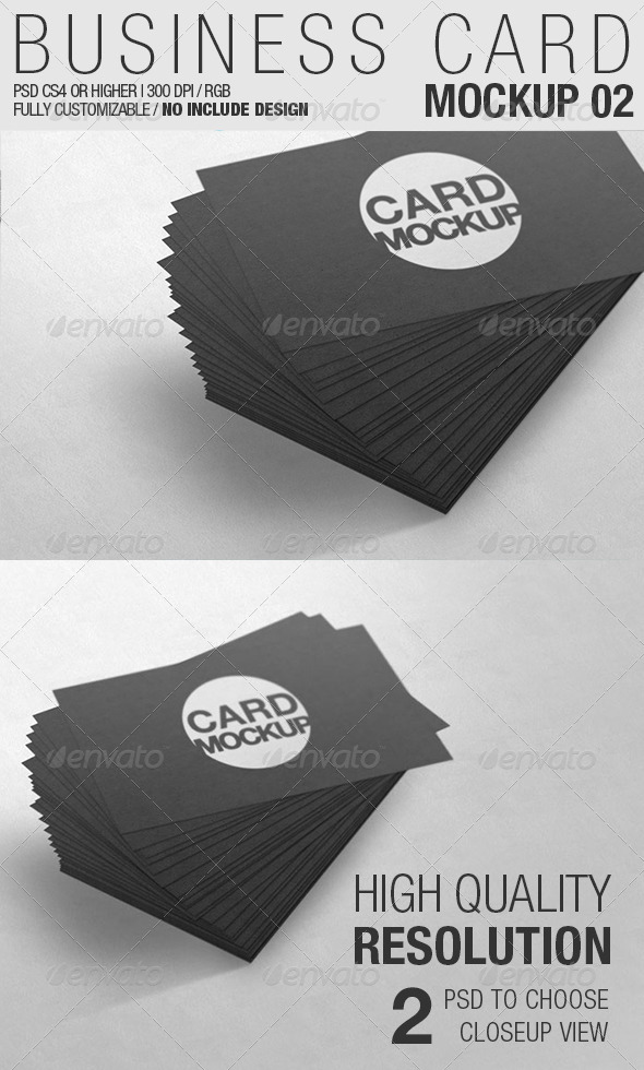 Business Card Mockup 02 - Business Cards Print